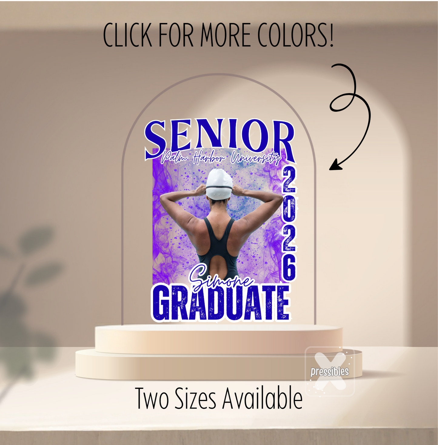 Senior Varsity Graduation Acrylic Sign Keepsake Personalized High School Athlete Award