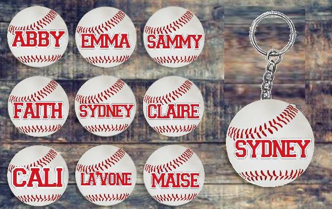 Baseball Keychains