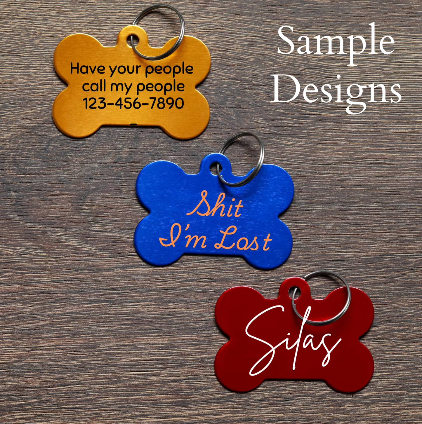 Personalized Pet ID Tags Bone