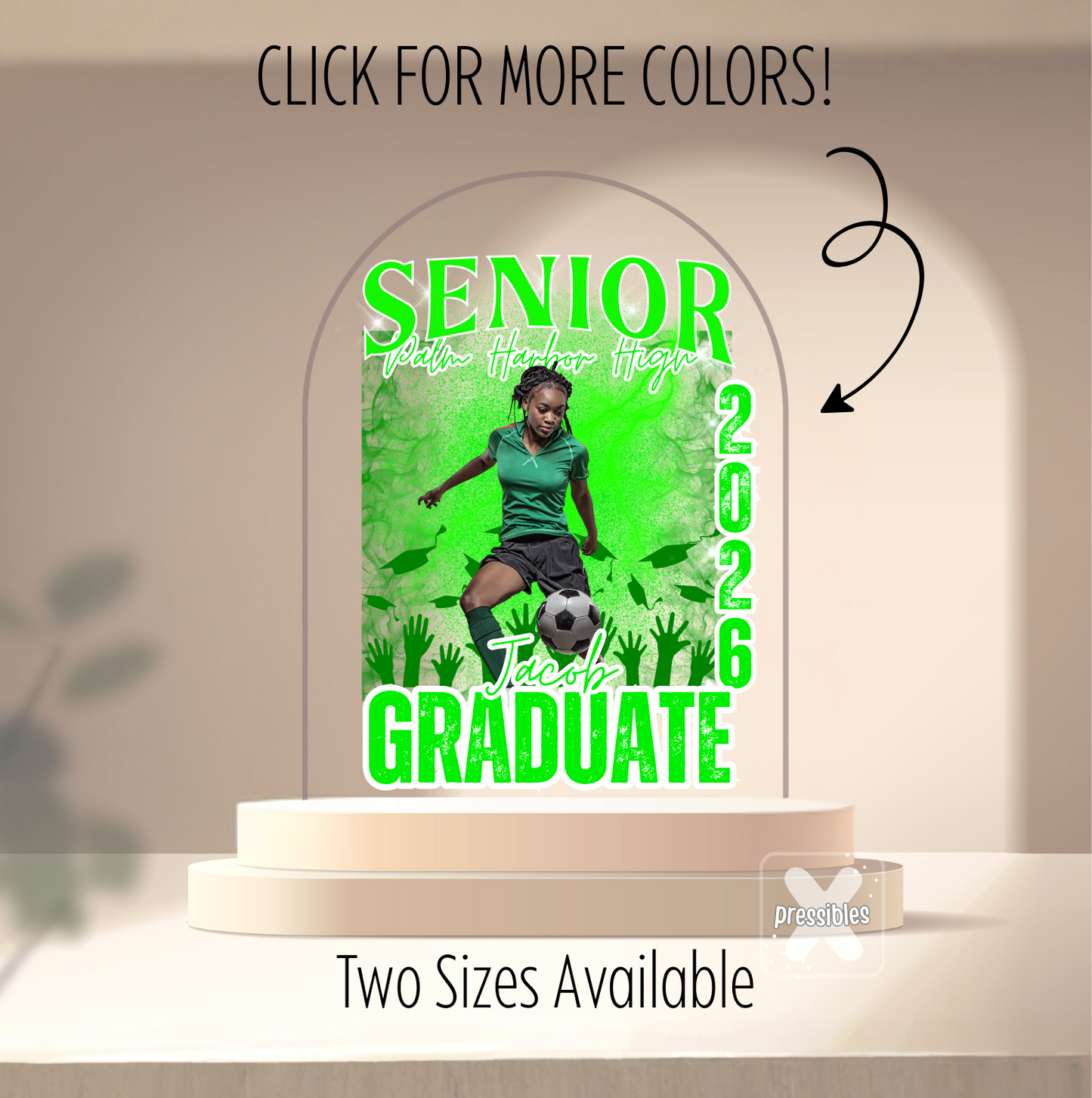 Senior Varsity Graduation Acrylic Sign Keepsake Personalized High School Athlete Award