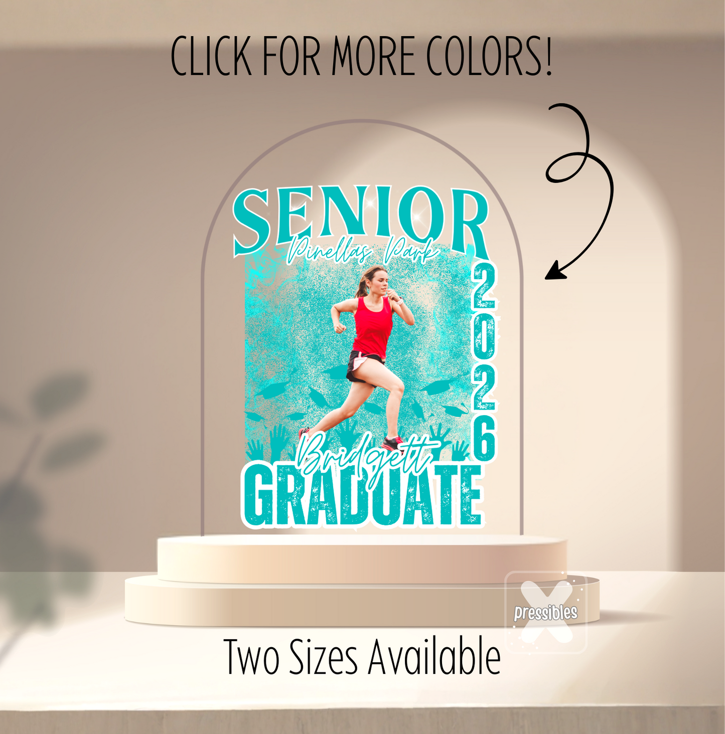 Senior Varsity Graduation Acrylic Sign Keepsake Personalized High School Athlete Award