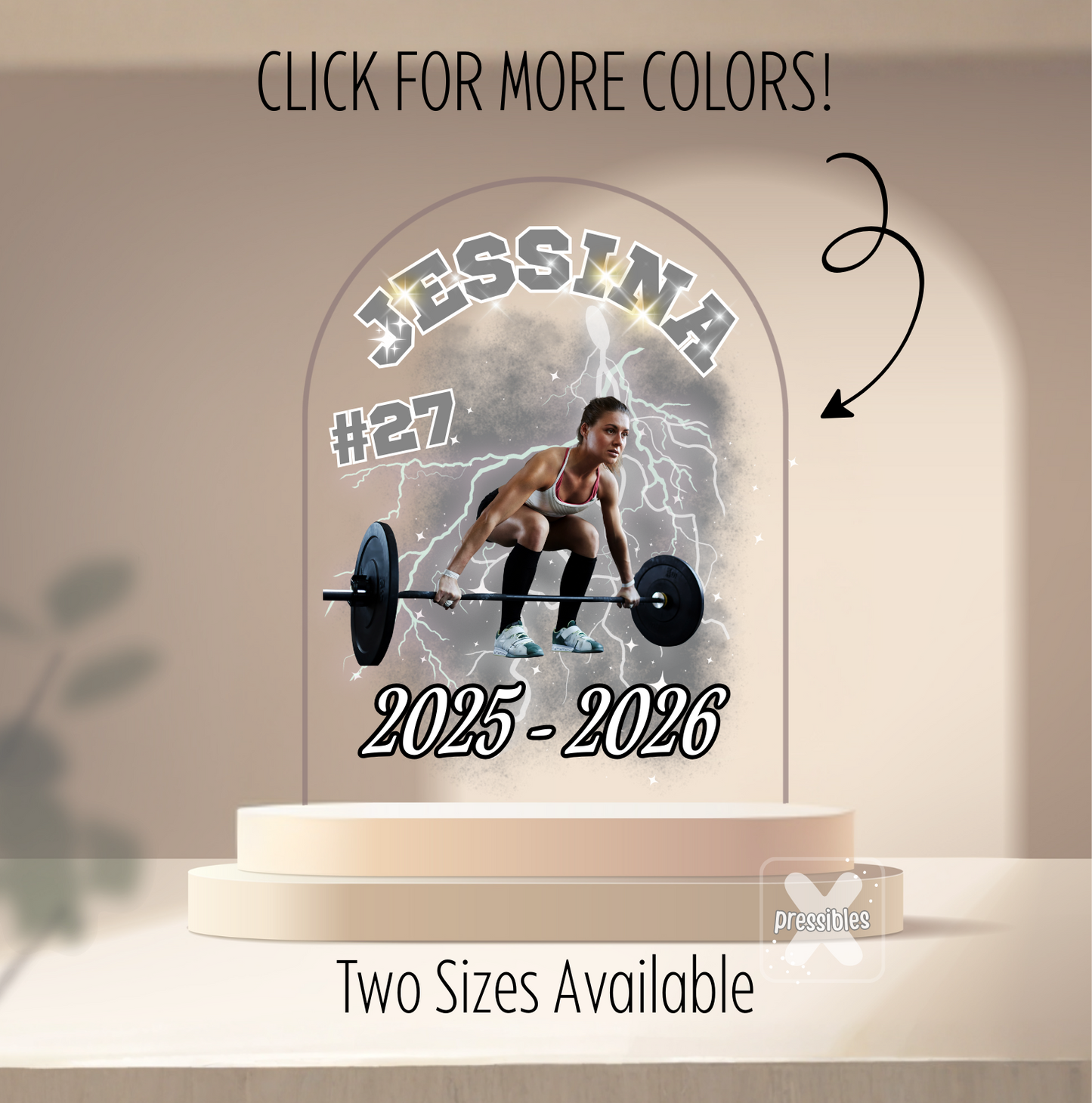 Sports Picture Acrylic Sign Keepsake Personalized Athlete Award