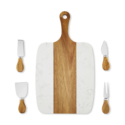 Personalized Marble Serving Board Set - 5 Piece