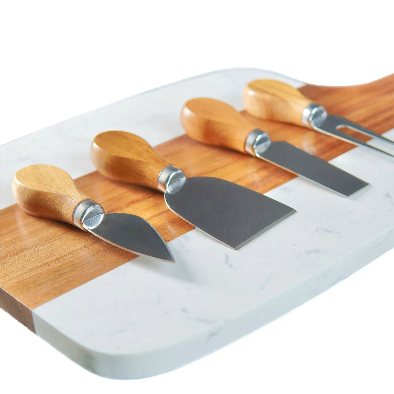 Personalized Marble Serving Board Set - 5 Piece