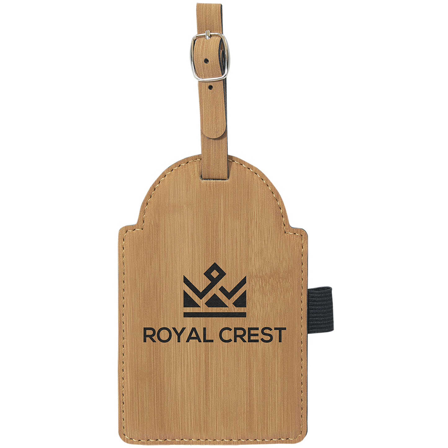 Personalized Golf Bag Tag with 3 Wooden Tee Set