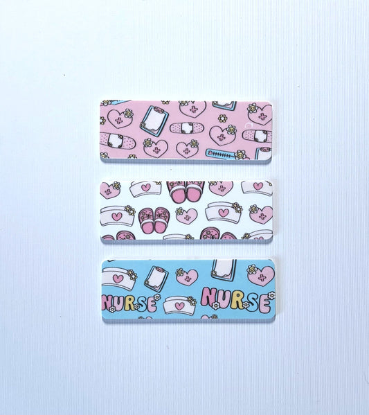 Medical Theme Name Badge with Magnet 1" x 3"