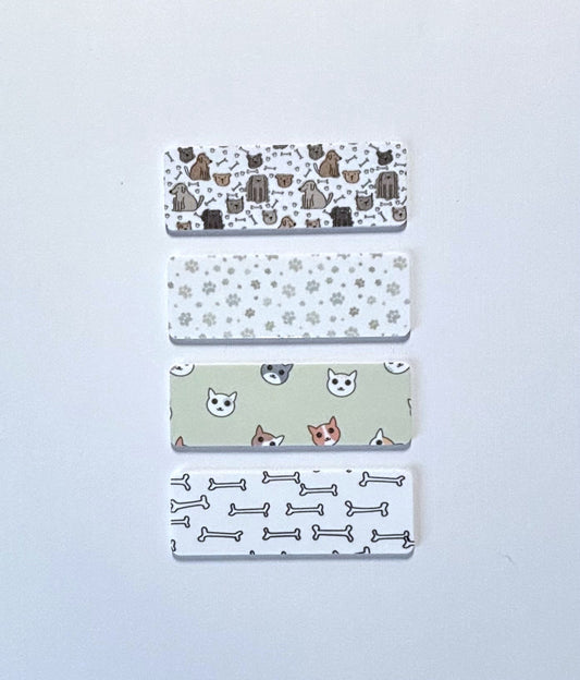 Animal Vet Theme Name Badge with Magnet 1" x 3"
