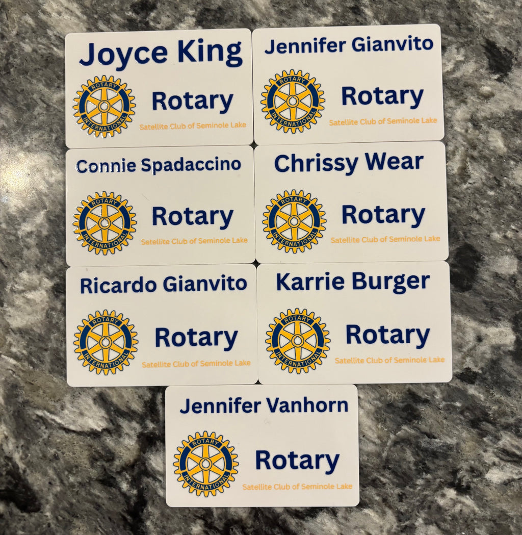 Name Badge with Magnet 3x2"