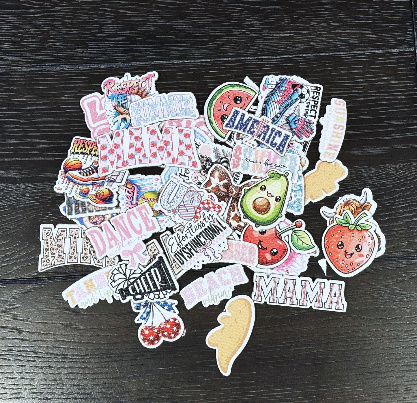 Full Color Printed PU Leather Hat Patches