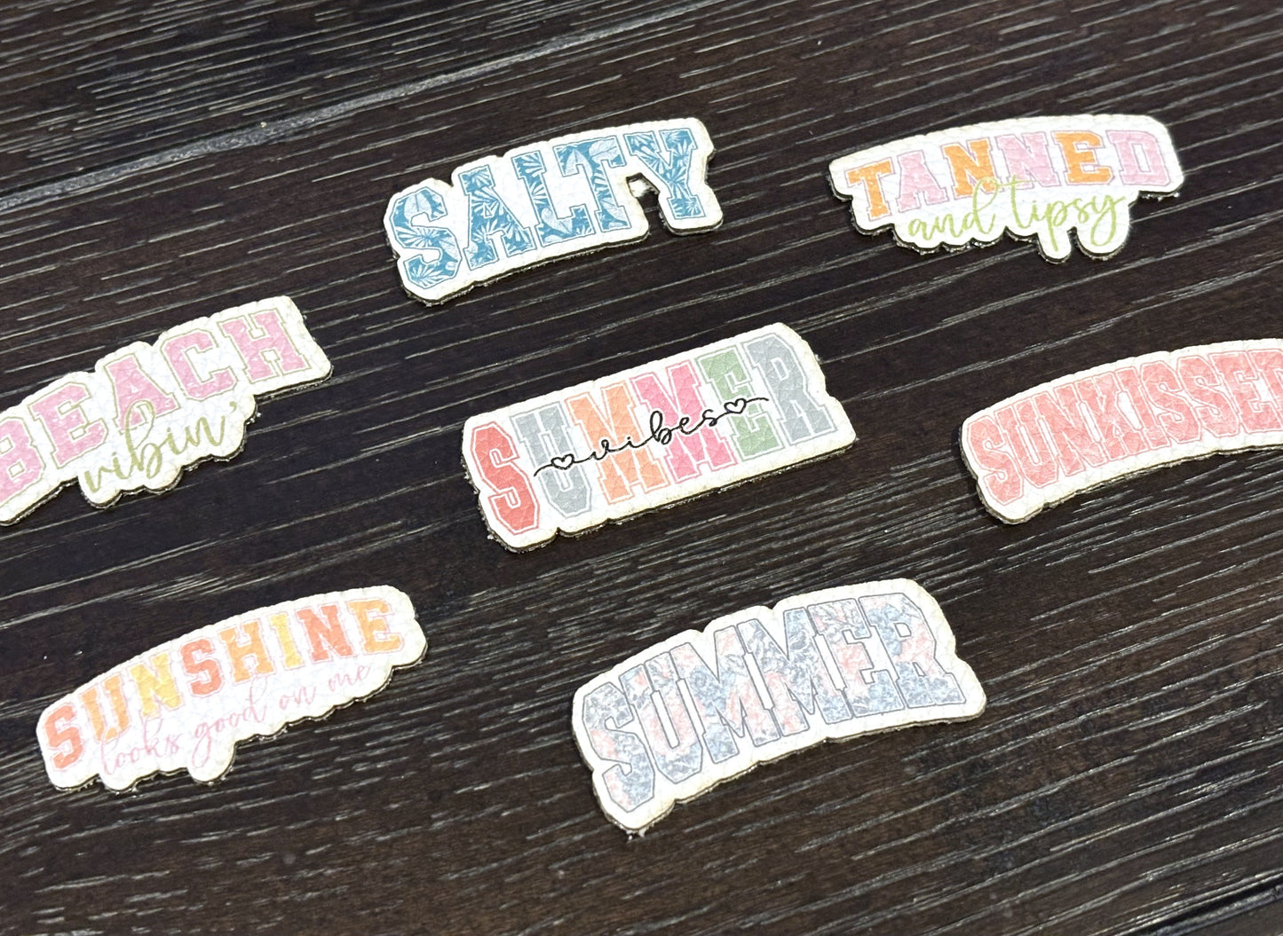 Full Color Printed PU Leather Hat Patches