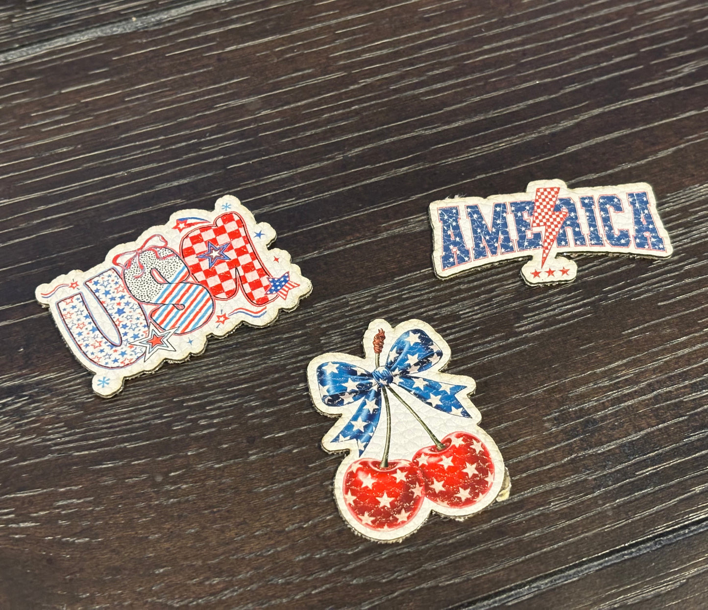 Full Color Printed PU Leather Hat Patches