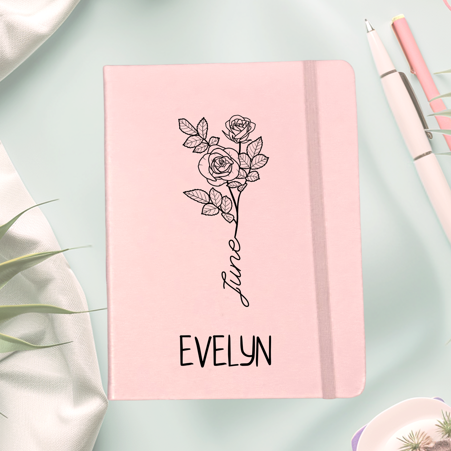 Birth Month Flower Design Journal