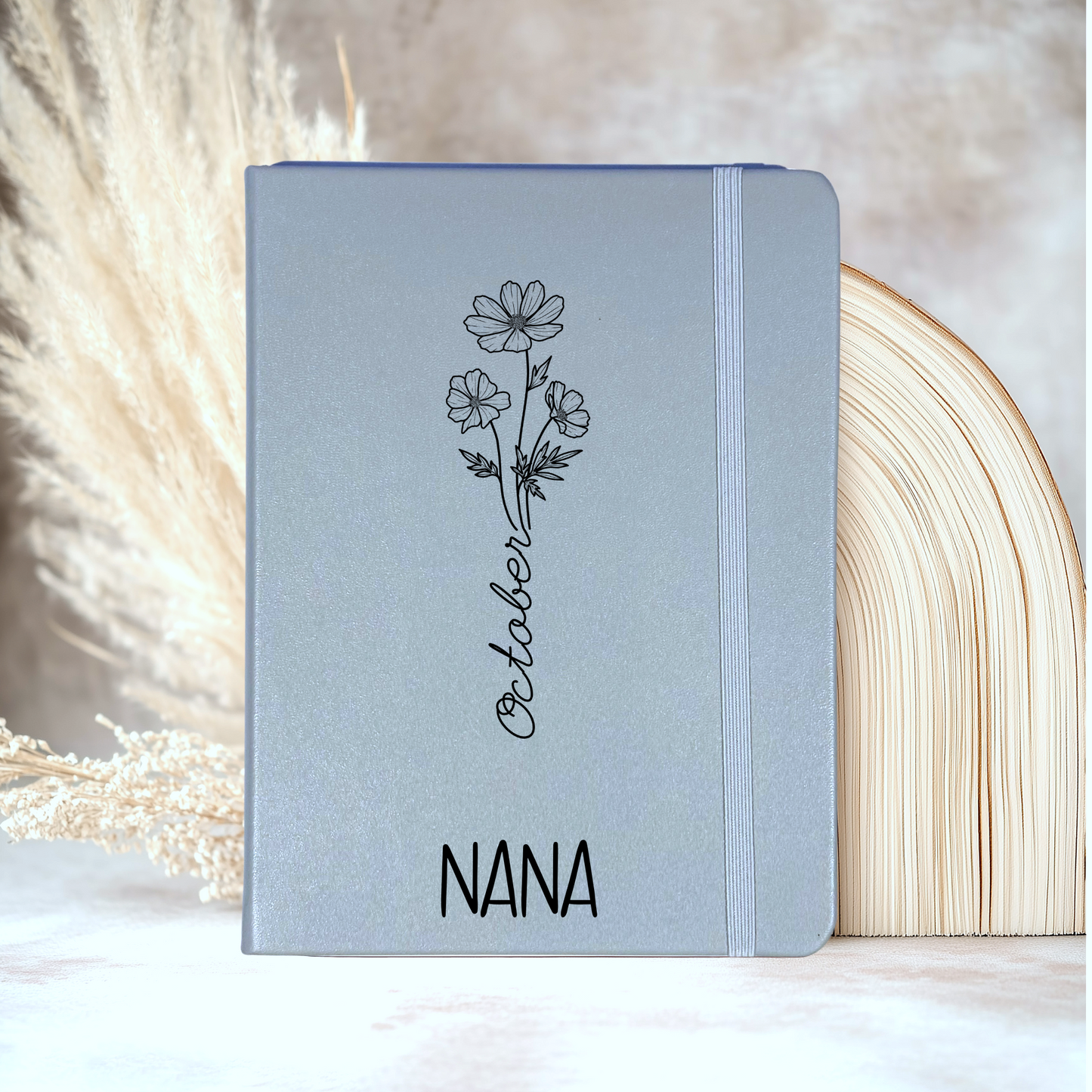 Birth Month Flower Design Journal