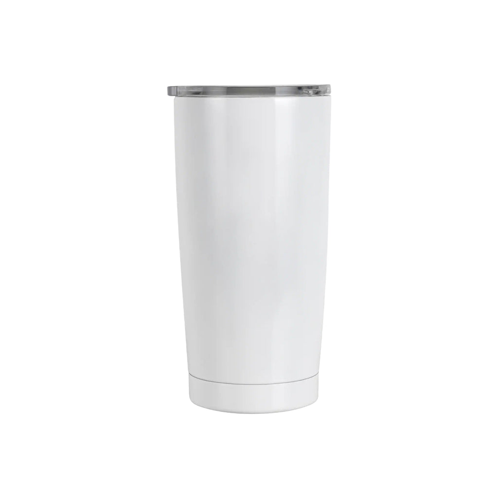 18.5oz White Stainless Steel Tumbler