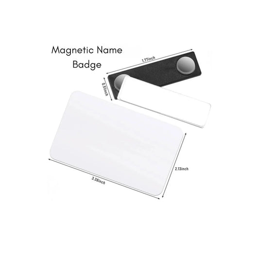 Custom PVC Magnetic Name Badge 3x2"