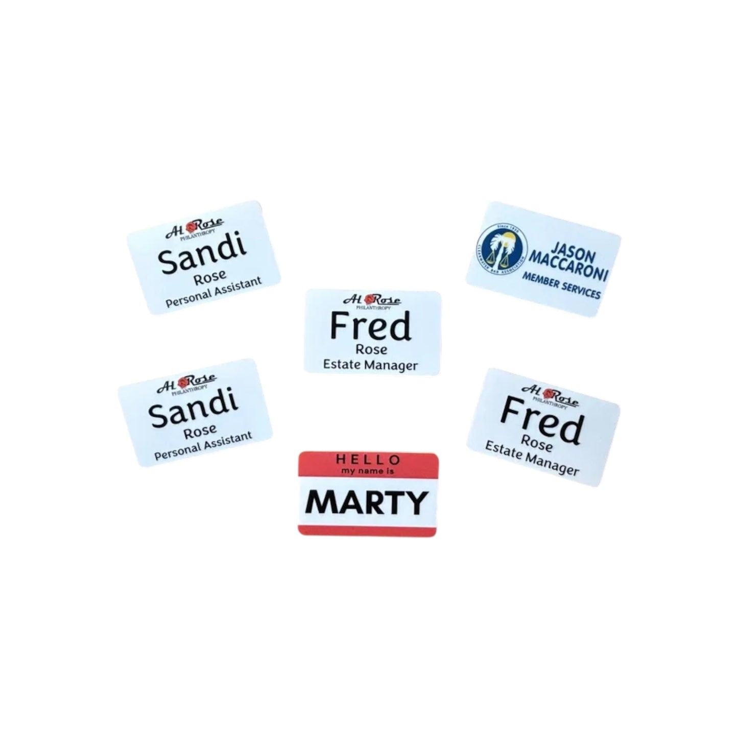 Name Badge with Magnet 3x2"