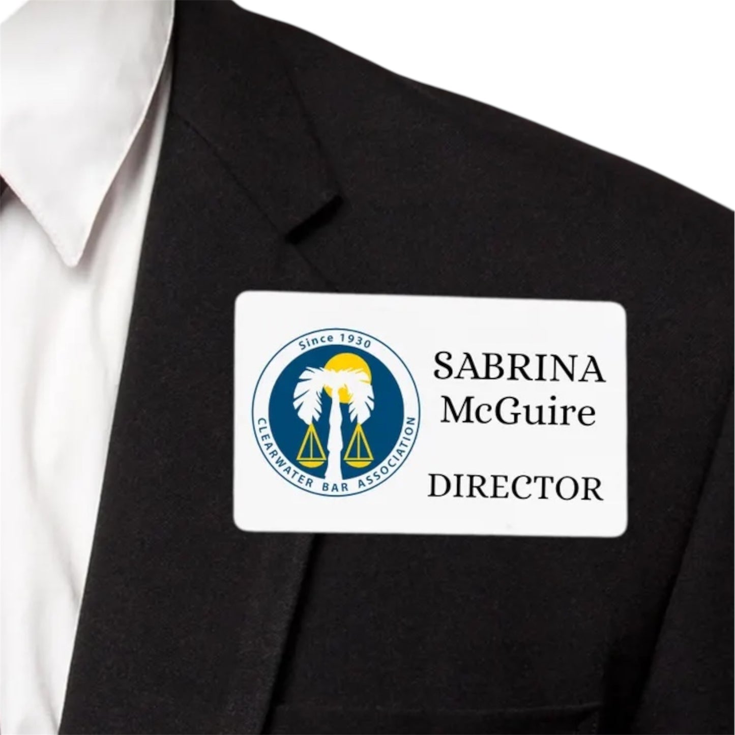 Custom PVC Magnetic Name Badge 3x2"