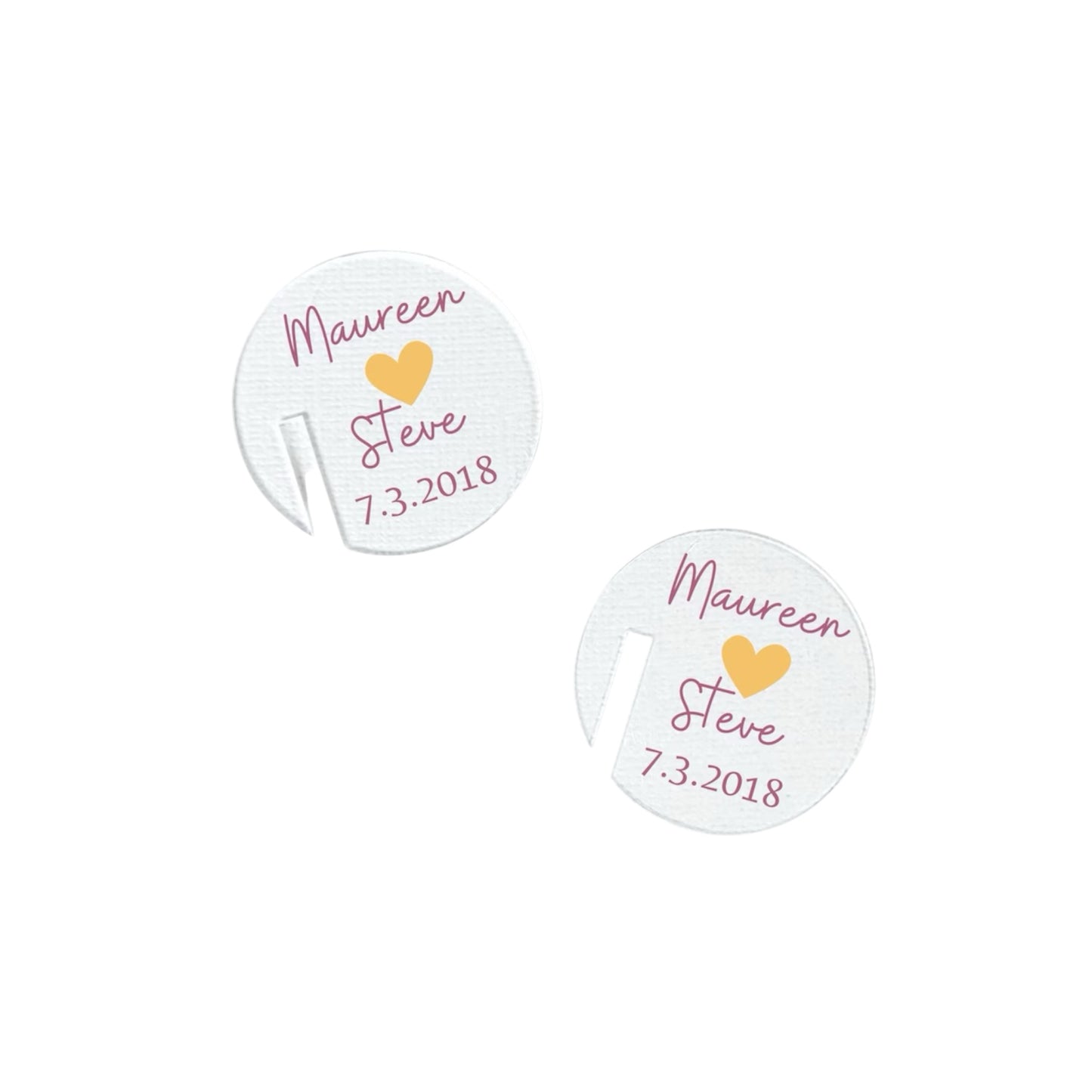 Wedding Wine Glass Tags