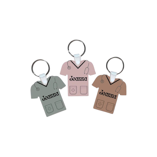 Scrub Top Keychain
