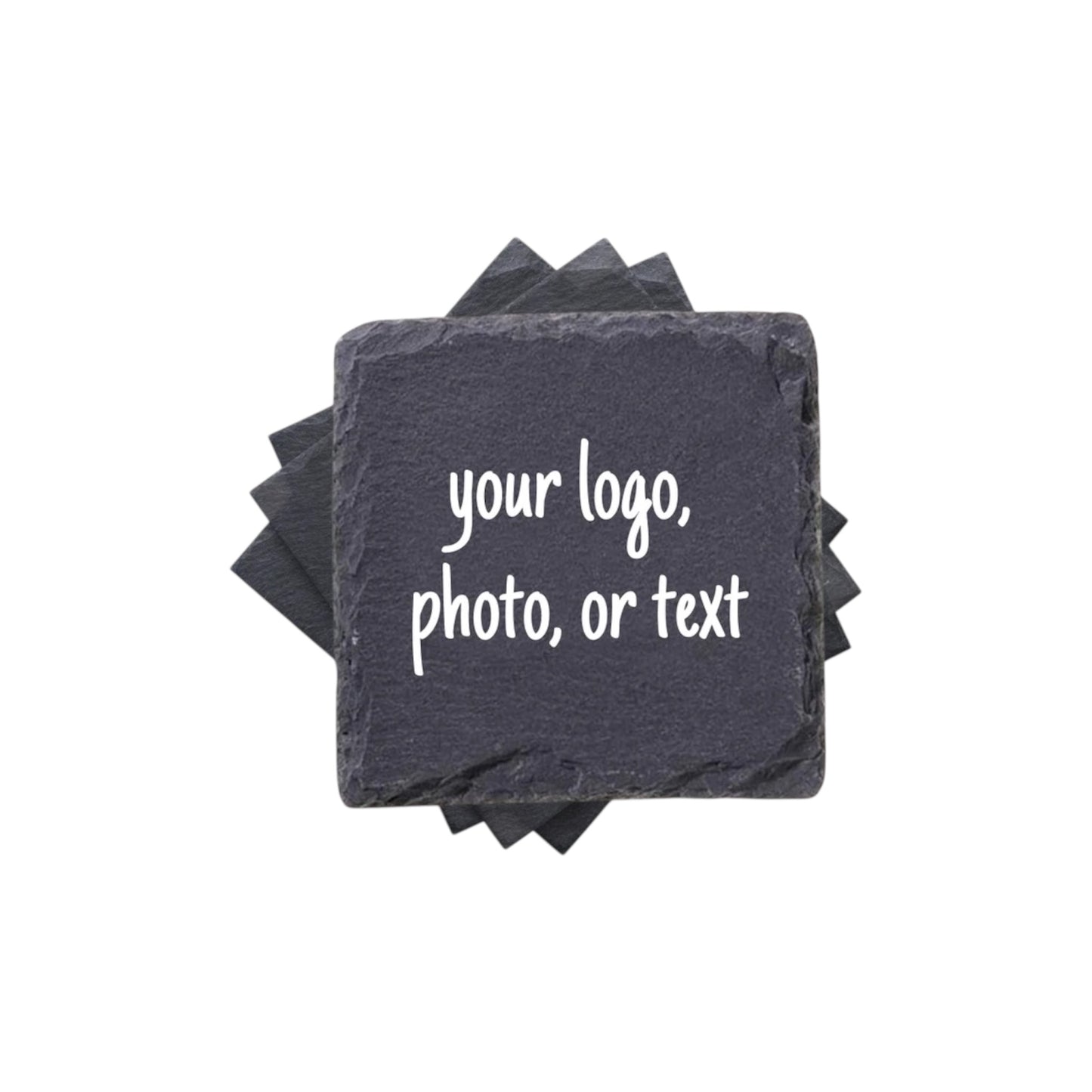 Square Natural Slate Coaster