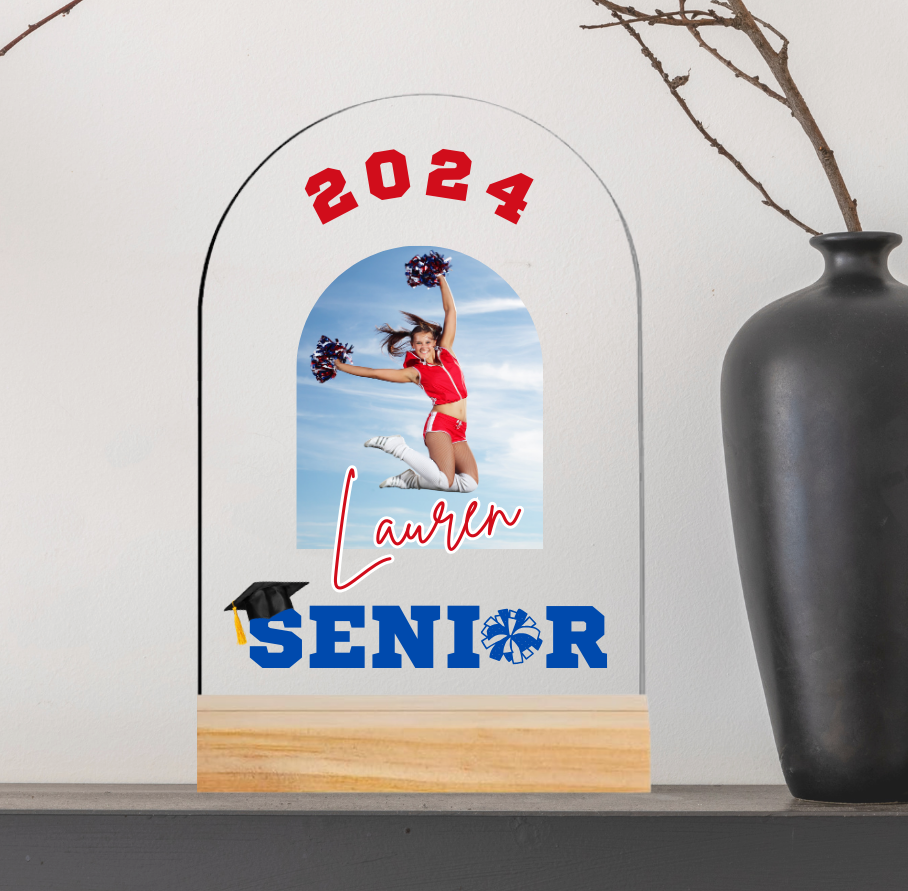 Soccer Picture Acrylic Sign Sports Keepsake Personalized Athlete Award Squad Gift Competition