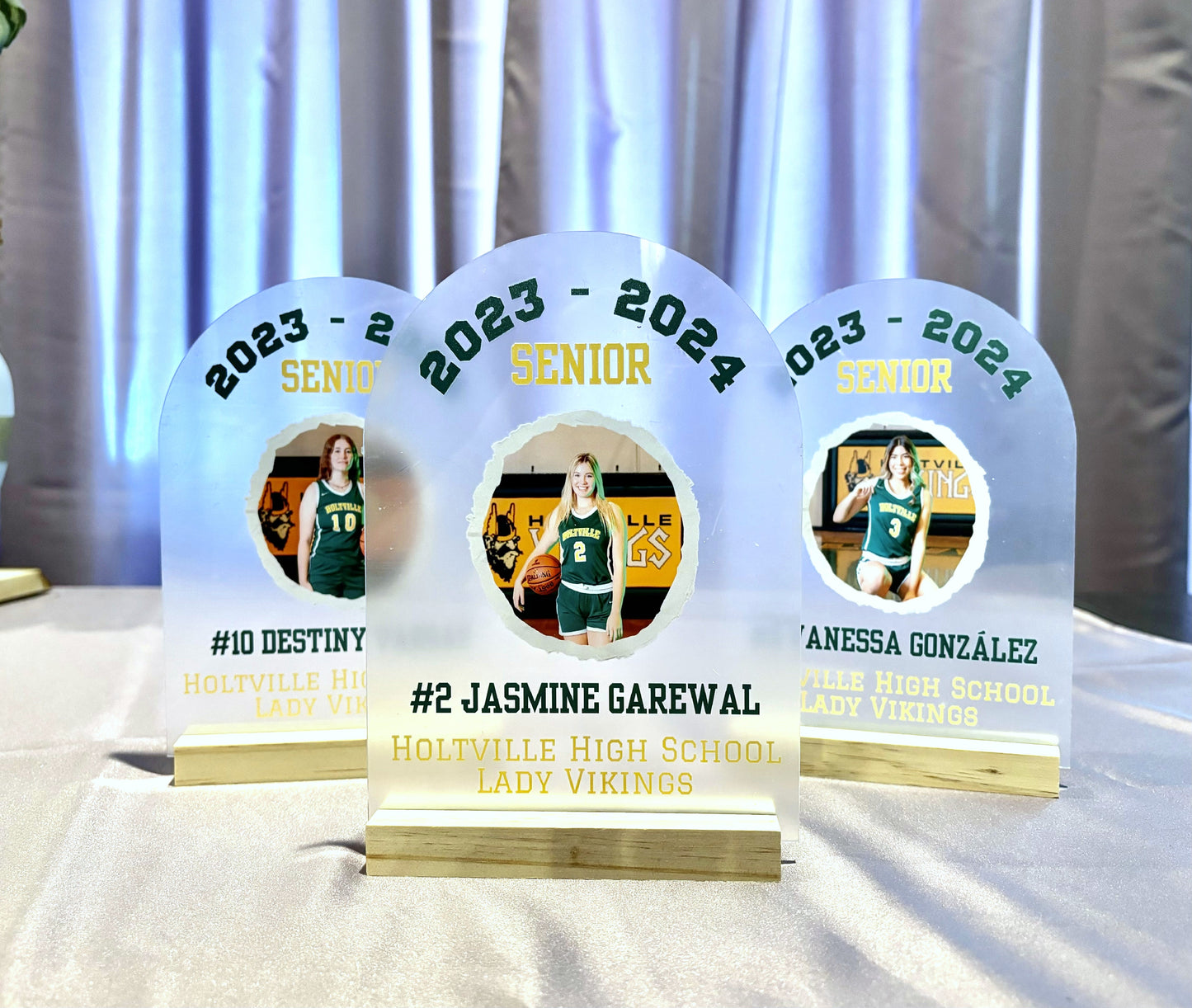 Soccer Picture Acrylic Sign Sports Keepsake Personalized Athlete Award Squad Gift Competition