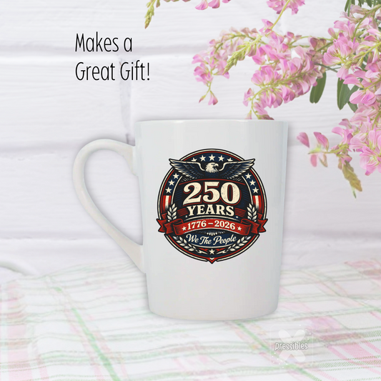 America 250th Personalized 14oz Souvenir Mug USA Birthday Gift
