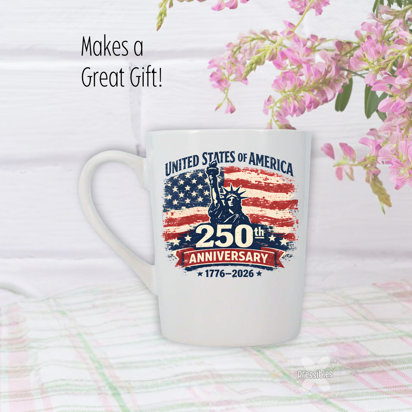 America 250th Personalized 14oz Souvenir Mug USA Birthday Gift