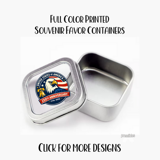 America 250th Souvenir Favor Container 4th of July Party Giveaway
