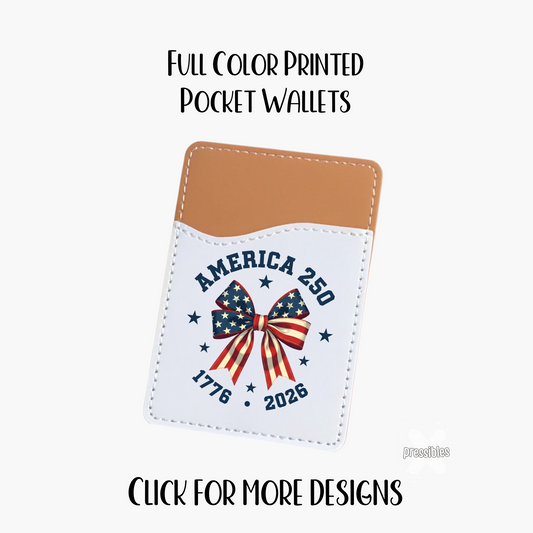 USA 250th Souvenir Merchandise Leather Phone Wallet
