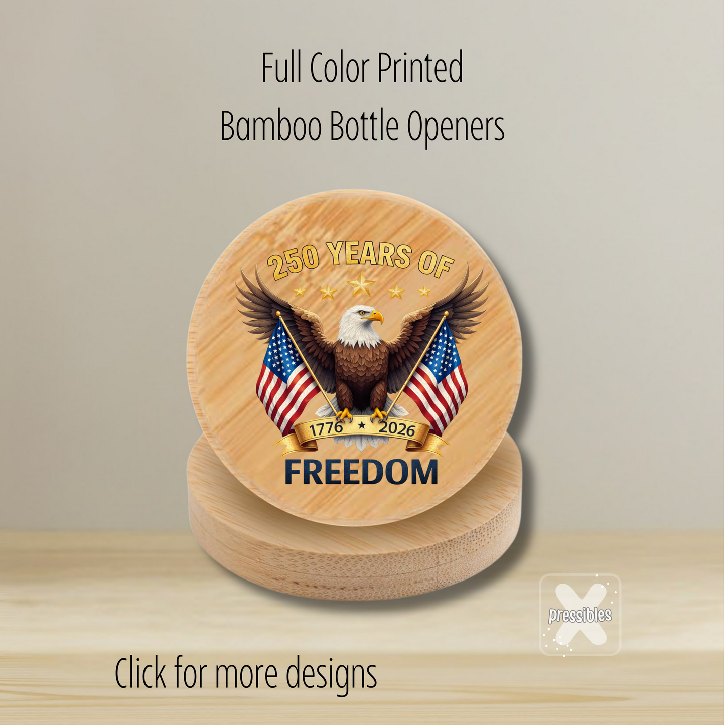 USA Birthday Souvenir Bottle Opener America 250th Anniversary Party