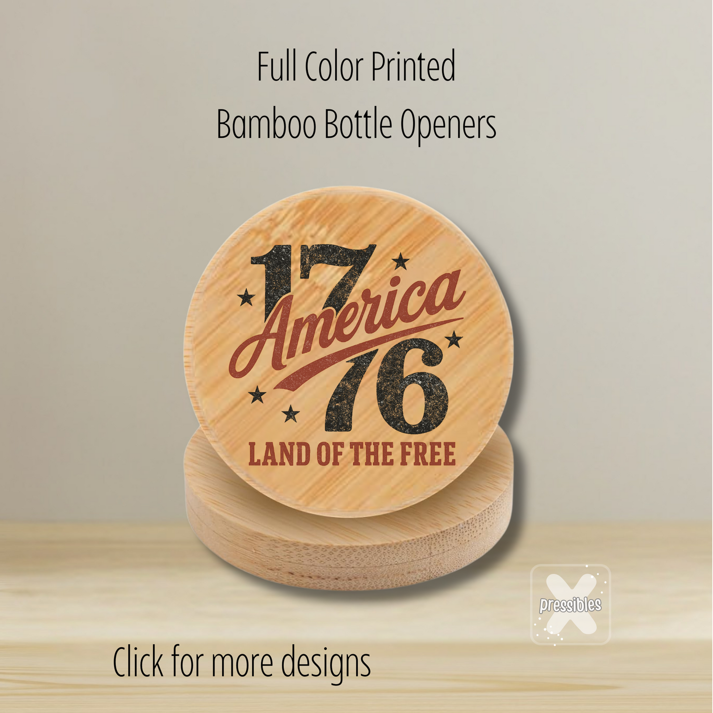 USA Birthday Souvenir Bottle Opener America 250th Anniversary Party