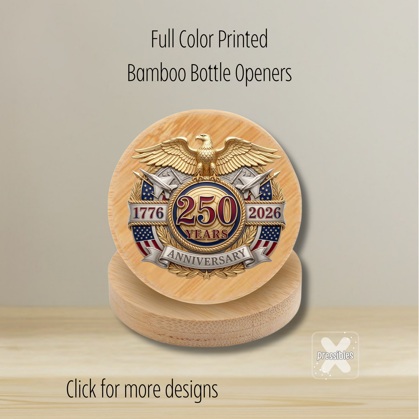 USA Birthday Souvenir Bottle Opener America 250th Anniversary Party