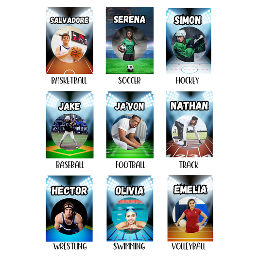 Sports Bag Tags with Photo