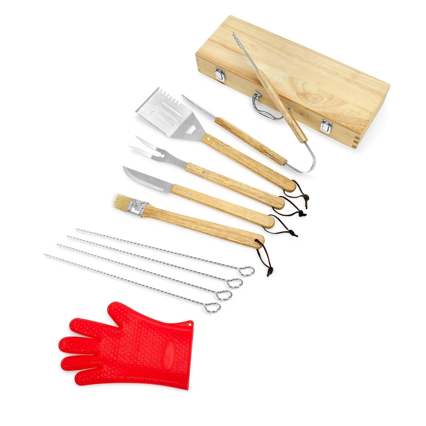 BBQ Grill Set with Case 11 Pieces