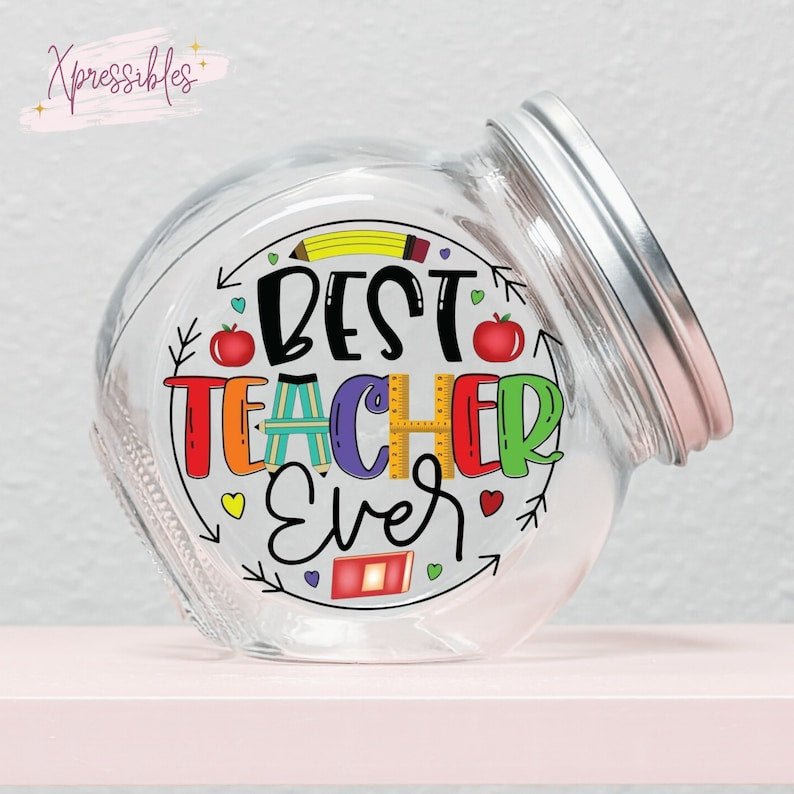 Candy Jar with Lid - Glass