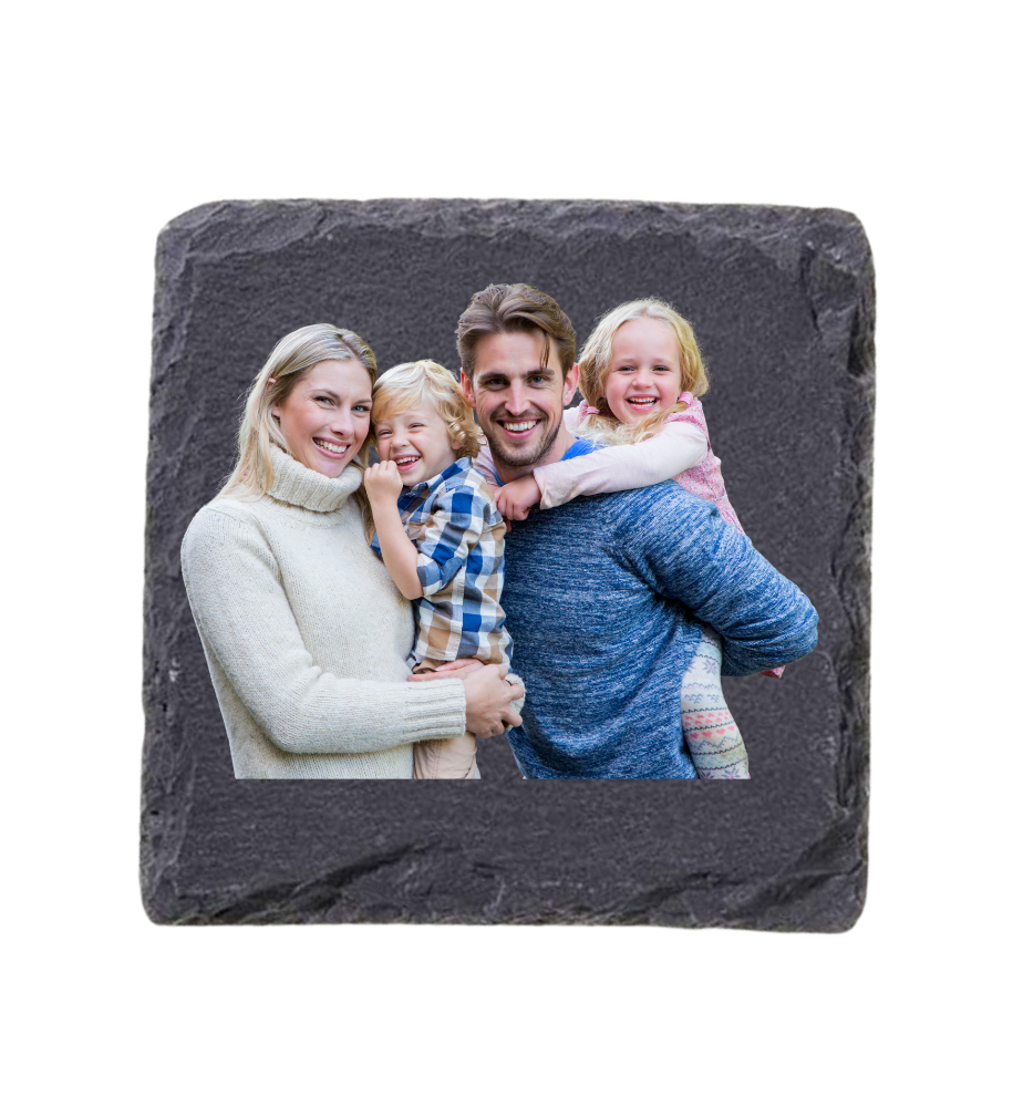 Square Natural Slate Coaster