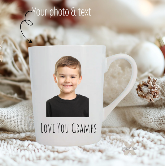 Personalized Photo Coffee Mug White 14 oz