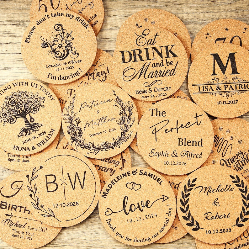 Round Cork Coaster