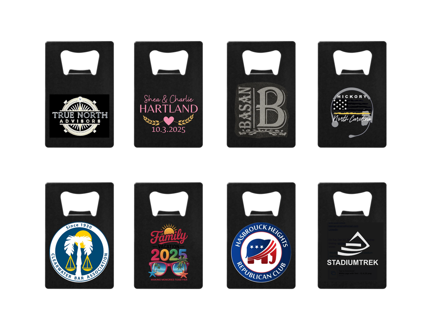 Credit Card Bottle Opener Custom Designs