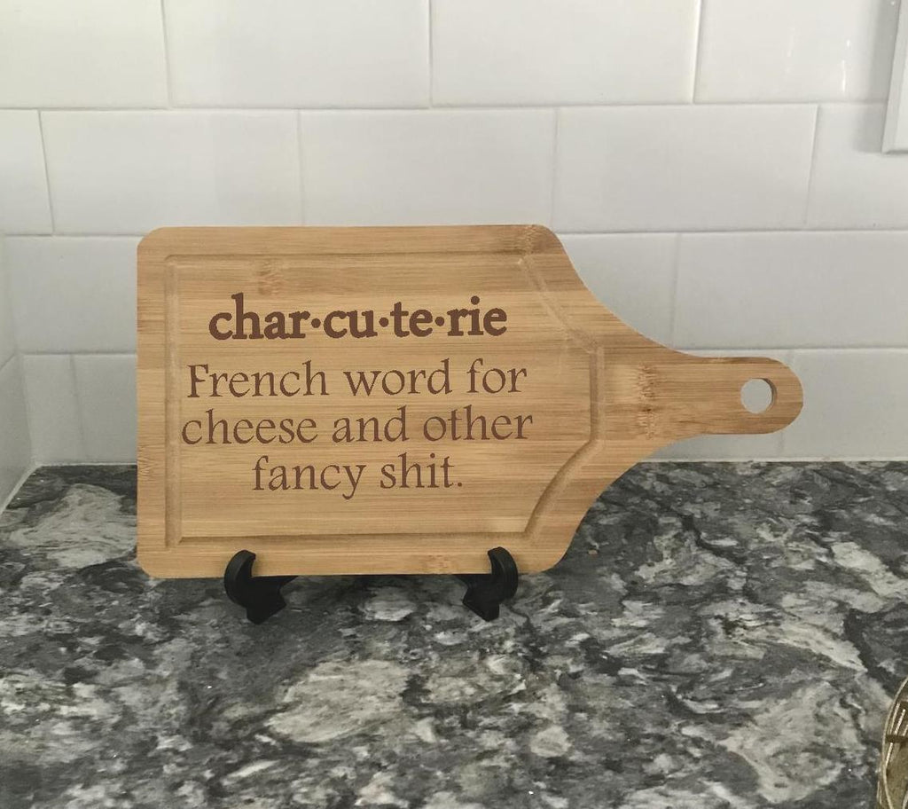Cutting Board With Handle Bamboo