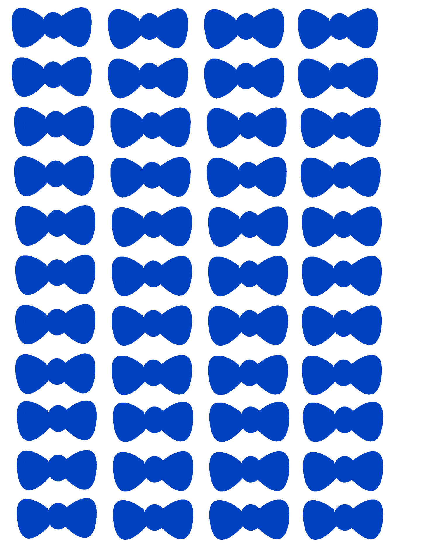 Bow Tie Die-Cut Sticker Decals
