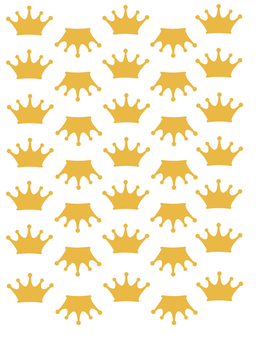 Crown Die-Cut Sticker Decals