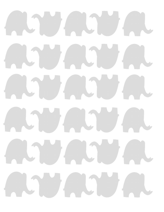 Elephant Die-Cut Vinyl Sticker Decals