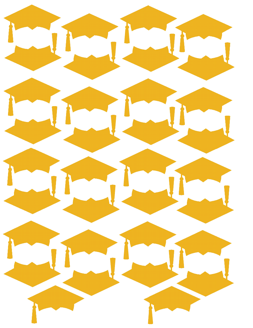 Graduation Cap Die-Cut Sticker Decals