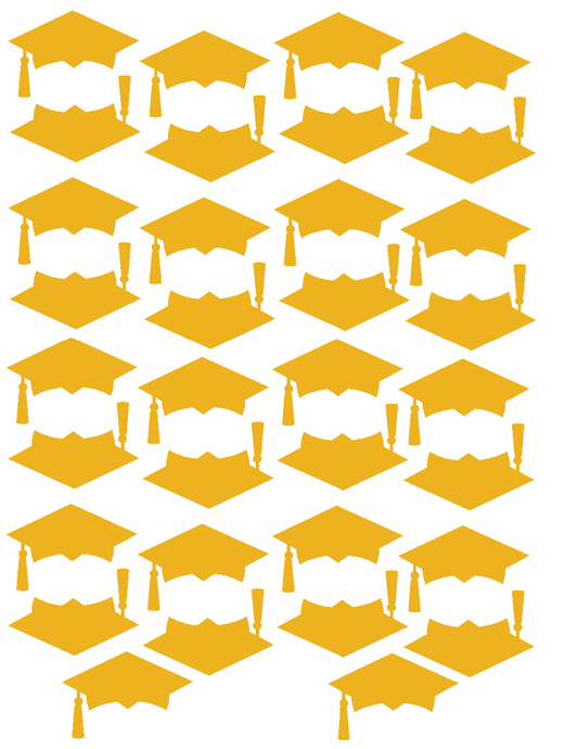 Graduation Cap Die-Cut Sticker Decals