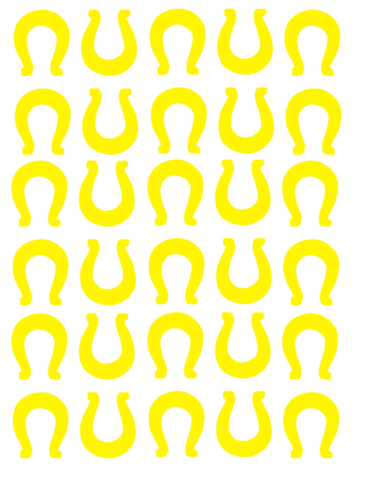 Horseshoe Die-Cut Sticker Decals
