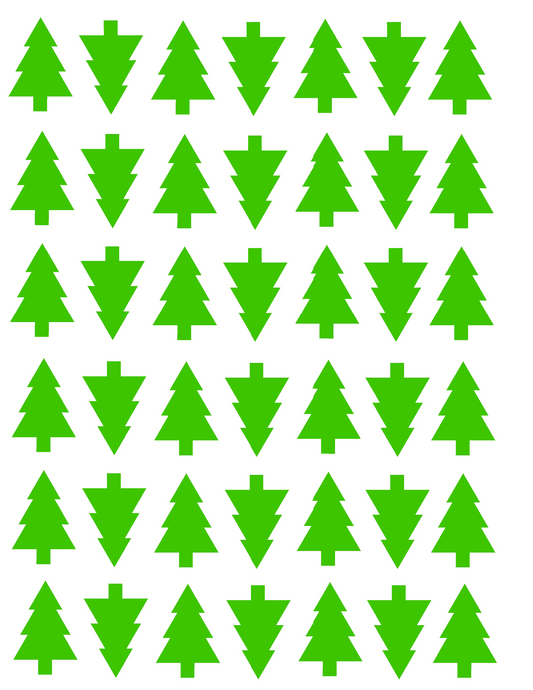 Christmas Tree Die-Cut Sticker Decals