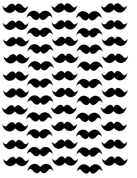 Mustache Die-Cut Sticker Decals