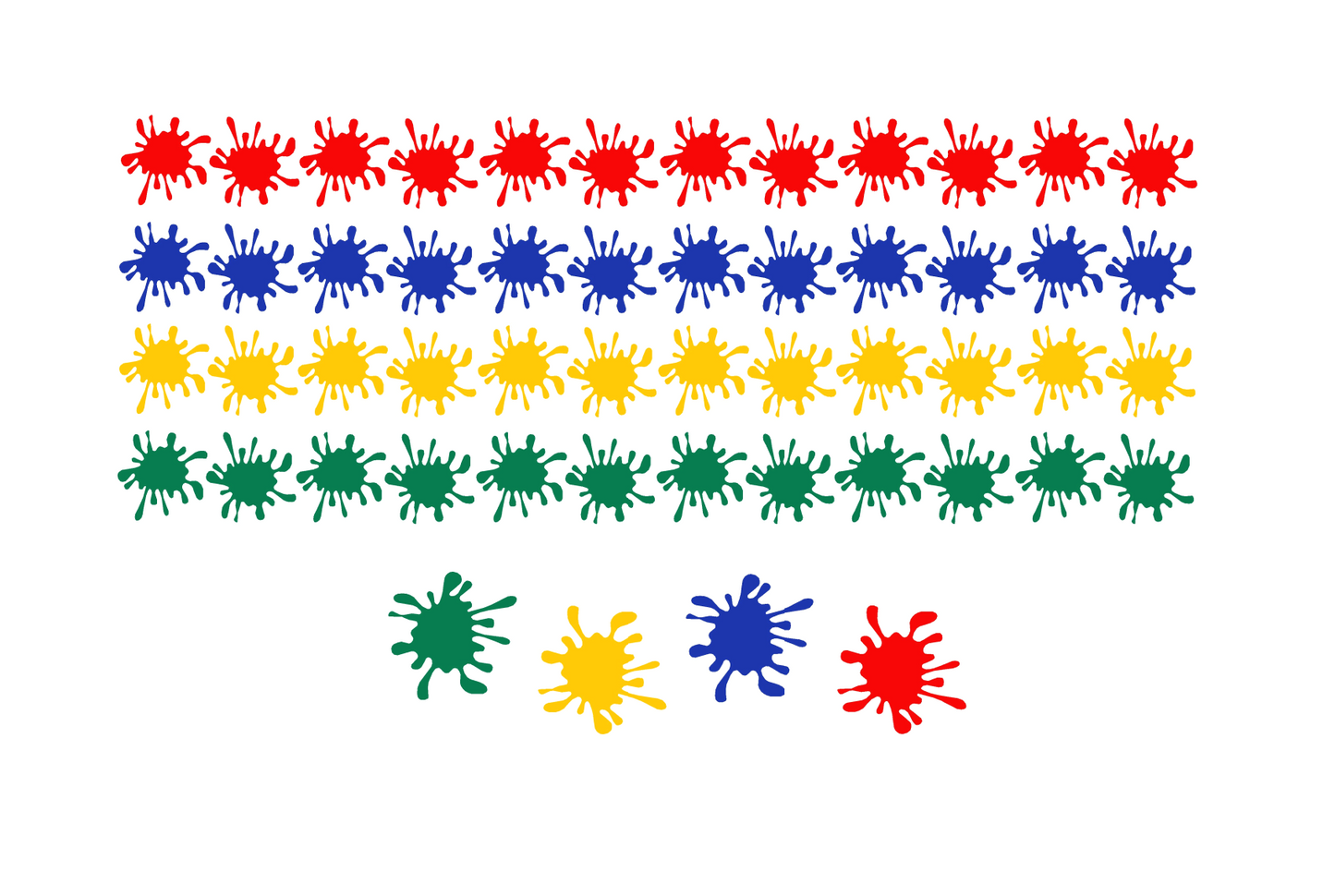 Paint Splatter Die-Cut Sticker Decals
